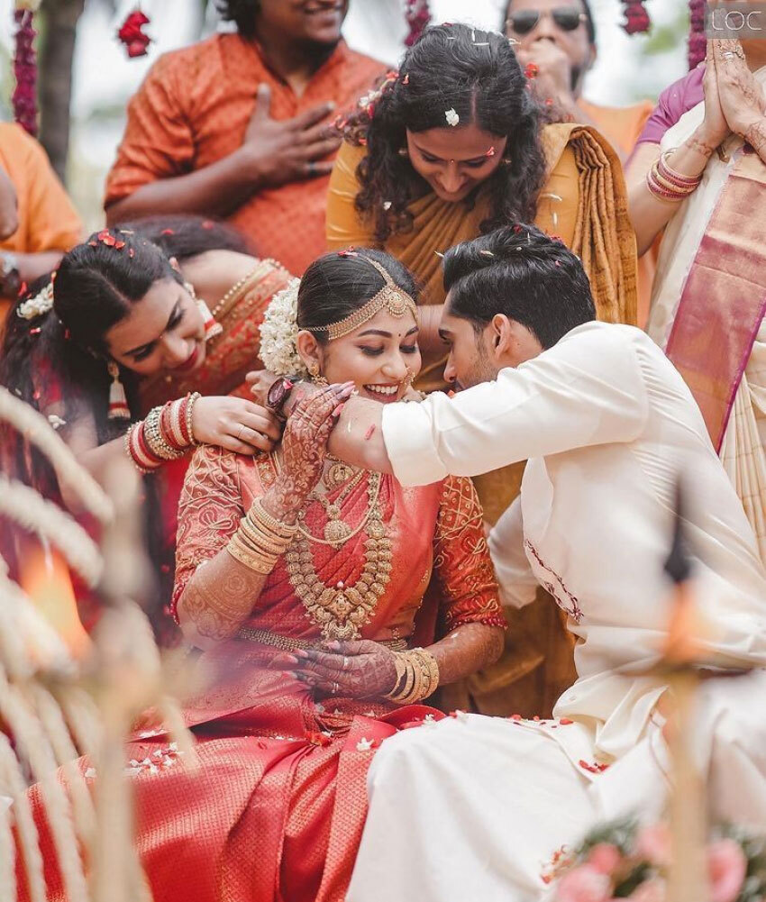 Vishak Nair And Jayapria Nair Narriage Photos