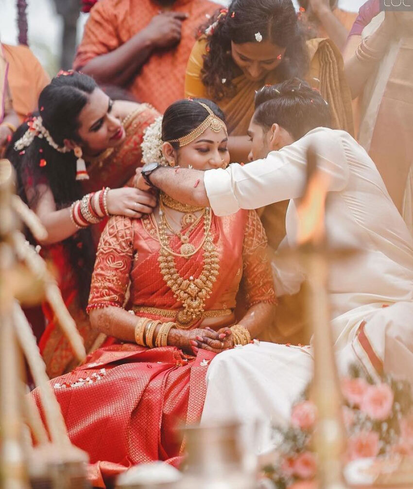Vishak Nair And Jayapria Nair Narriage Photos