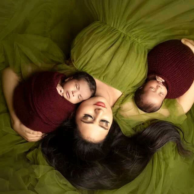 Actress Amulya Shares her Adorable Twin Children's Photos
