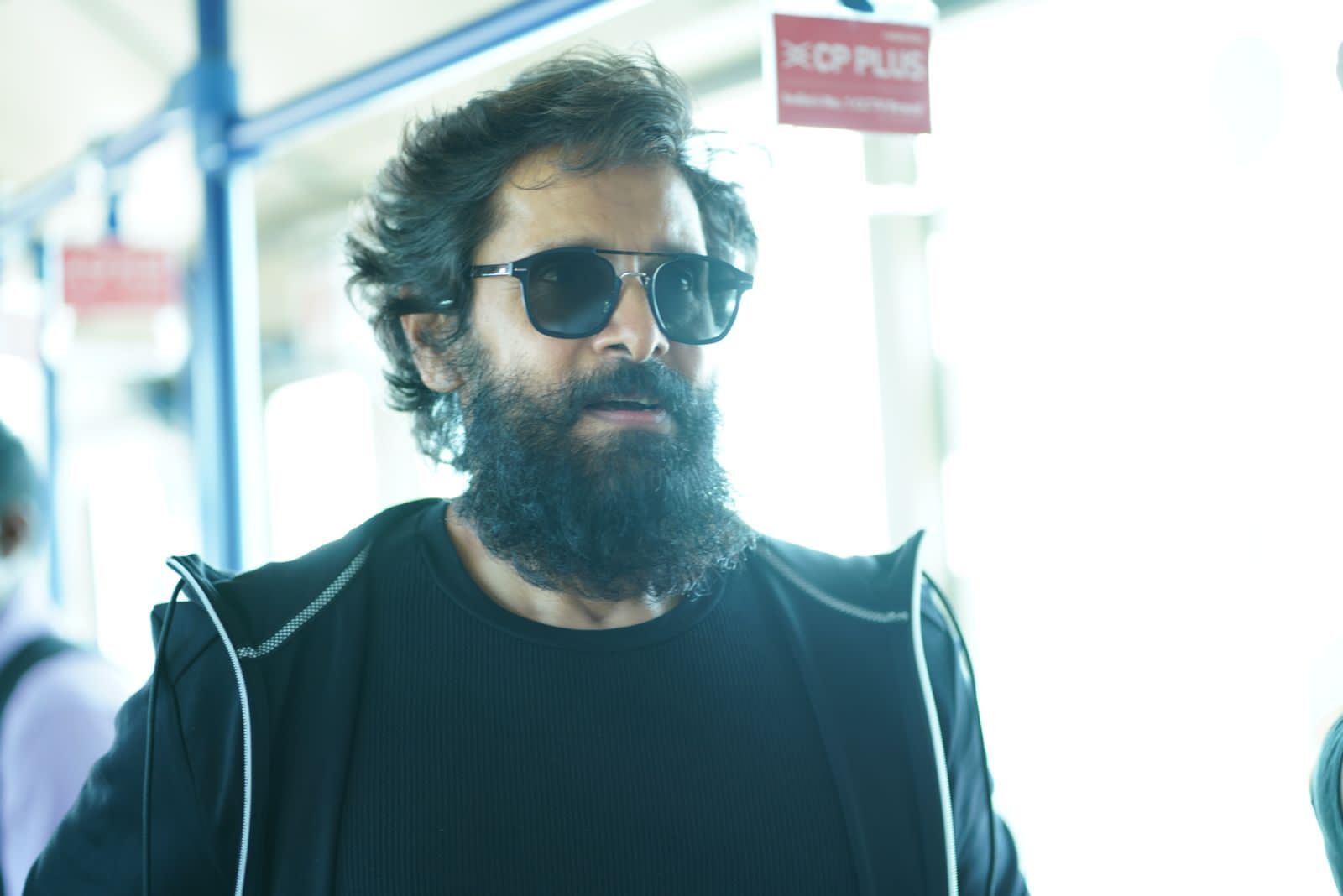 Chiyaan Vikram Meenakshi Govindharajan Srinidhi Shetty (Cobra Team) At Trichy