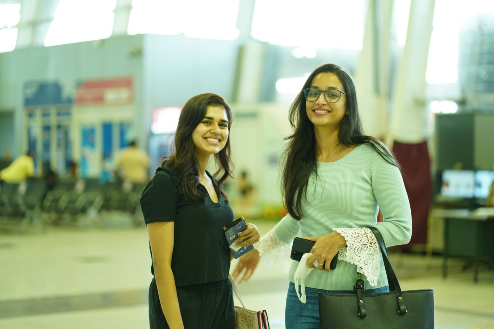 Chiyaan Vikram Meenakshi Govindharajan Srinidhi Shetty (Cobra Team) At Trichy