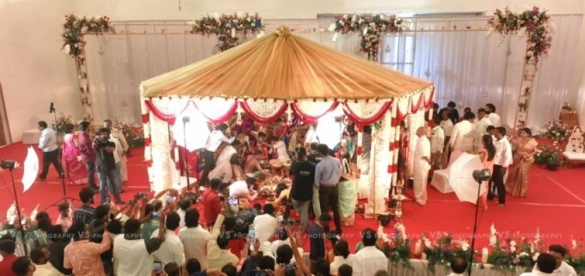 Ravichandran Son Manorajan And Sangeetha Marriage Photos