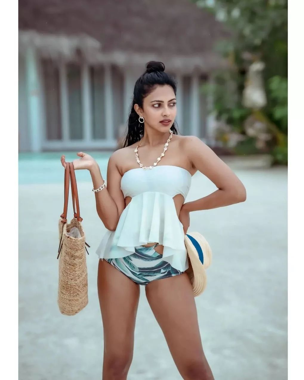 Amala Paul Sizzling Photoshoot in White Outfit