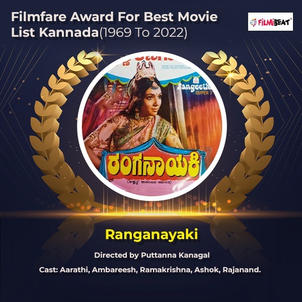 Filmfare Award for The Best Kannada Movie List (1969 To 2022)