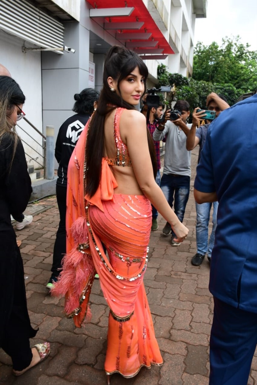 Nora Fatehi, Madhuri Dixit, Karan Johar and others snapped on the sets of Jhalak Dikhhla Jaa