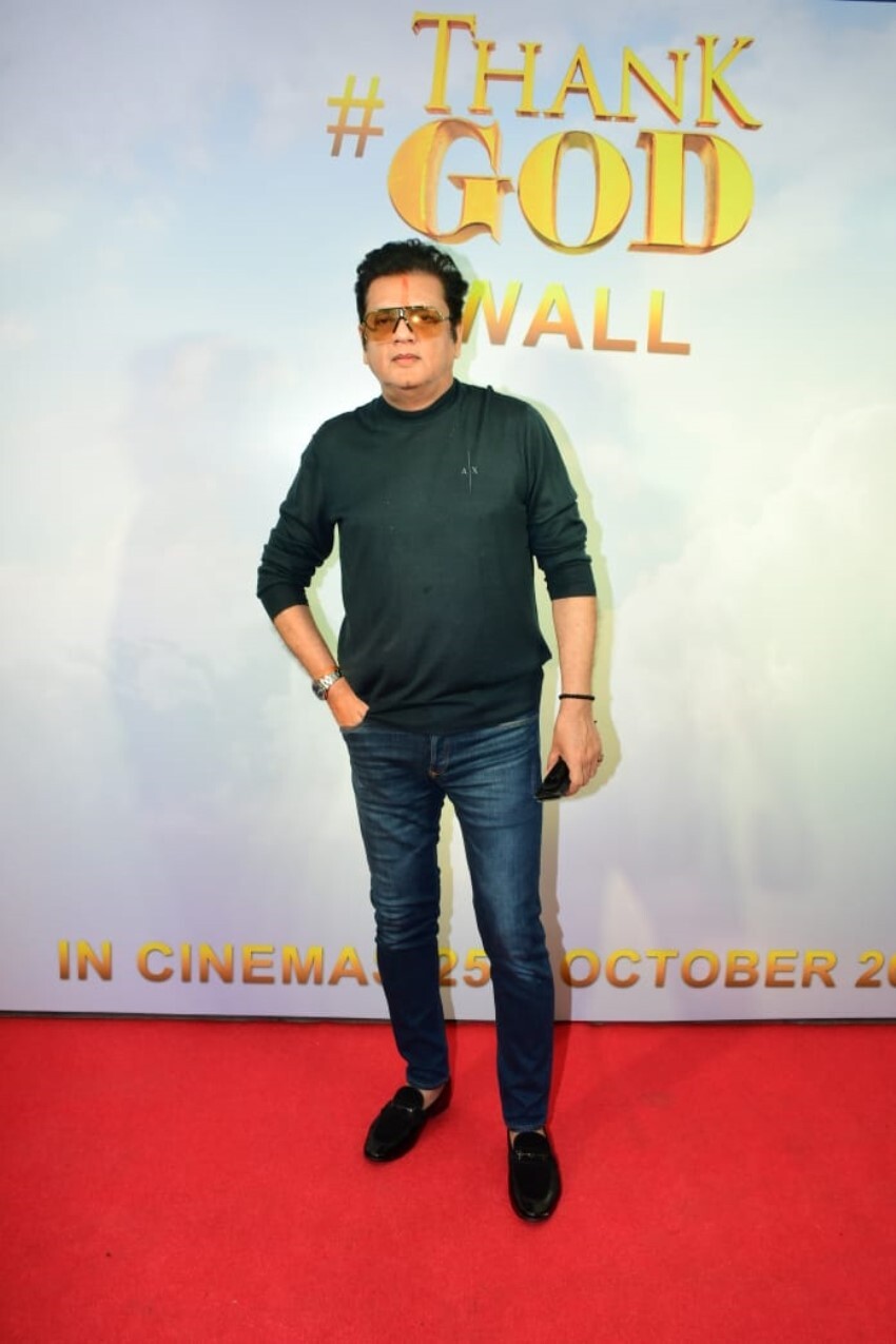 Ajay Devgn, Sidharth Malhotra, Indra Kumar and others at trailer launch of 'Thank God'