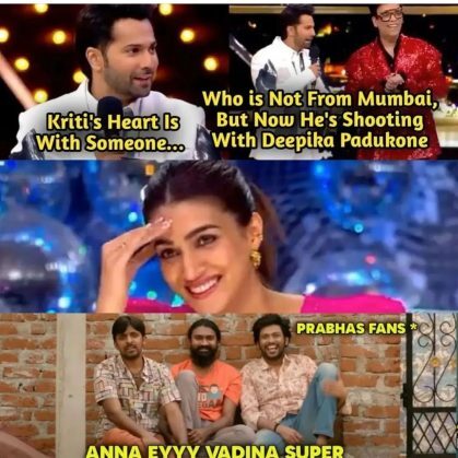 Kriti Sanon & Prabhas Dating : Memes That Are Going Viral On Internet