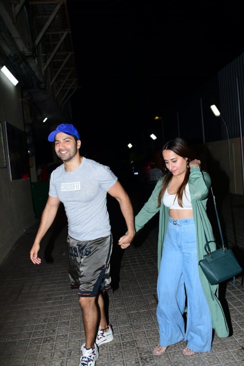 Varun Dhawan and Natasha Dalal snapped at PVR Juhu