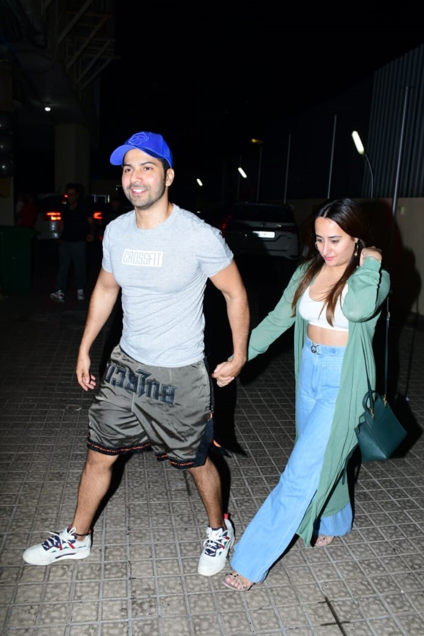 Varun Dhawan and Natasha Dalal snapped at PVR Juhu