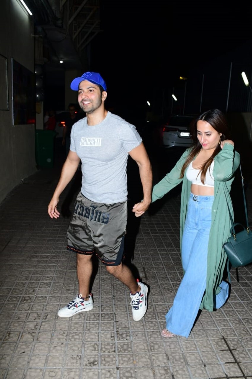 Varun Dhawan and Natasha Dalal snapped at PVR Juhu