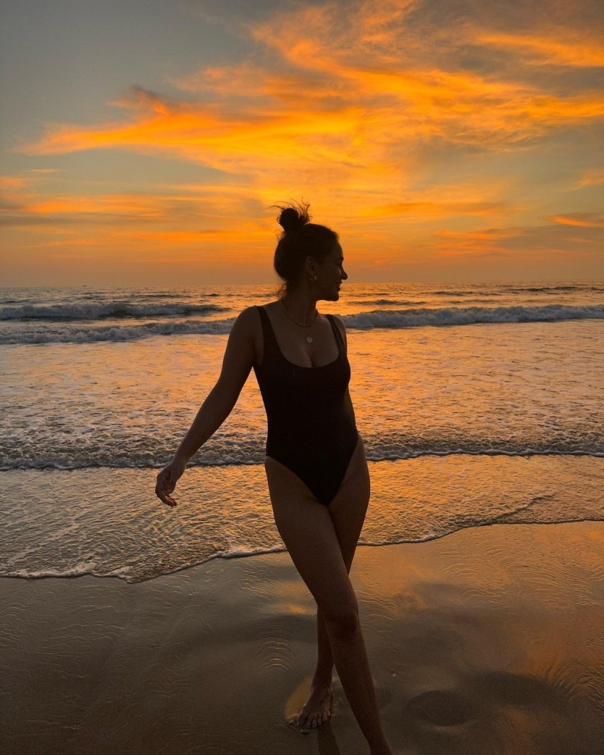 Aisha Sharma In A Swimsuit As She Enjoys Her Goa Vacation