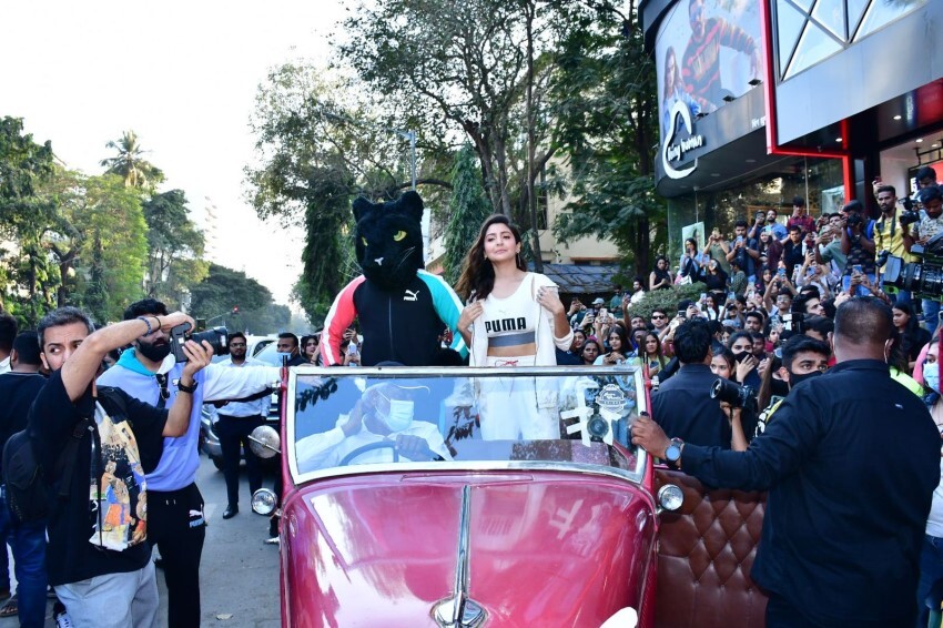 Anushka Sharma snapped at the Puma store in Mumbai