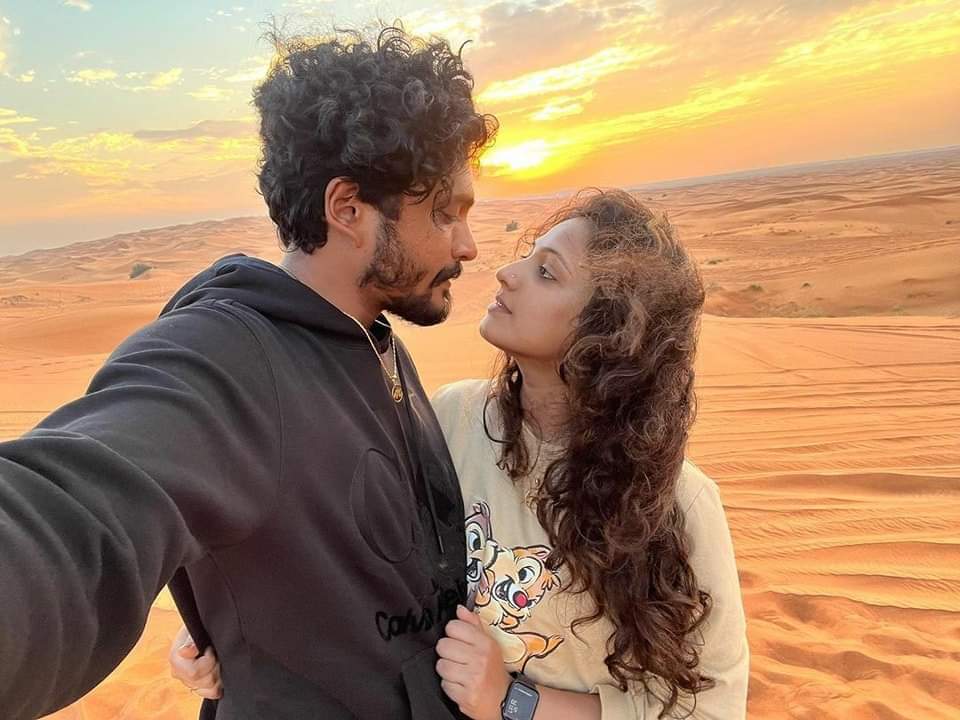 Vasishtha Simha-Haripriya Engagement Photos Leaked