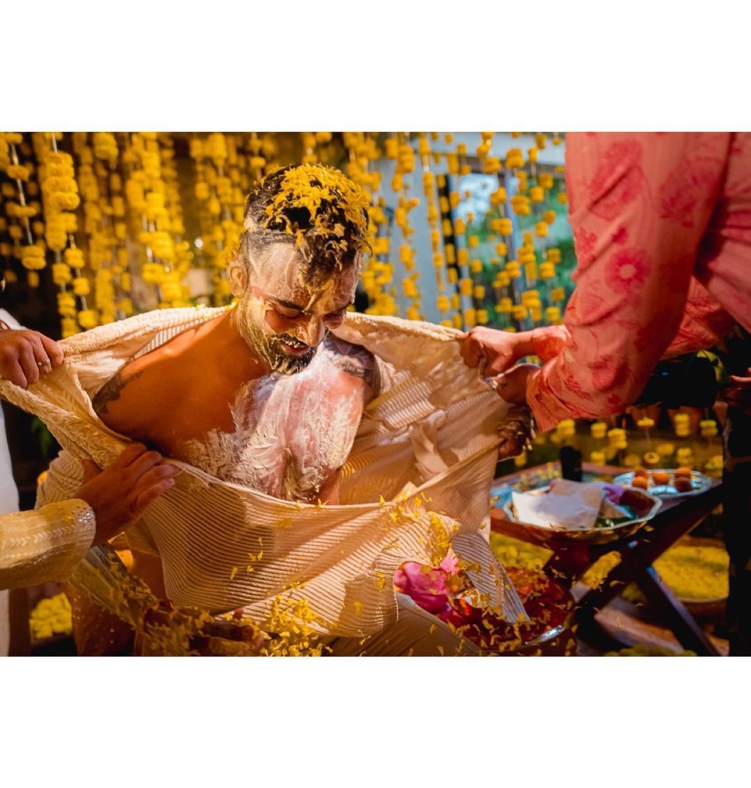 Athiya Shetty and KLRahul candid moments from haldi ceremony