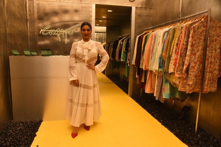 Bhumi Pednekar at the inauguration of Tanisha Agarwal's store Curato in Mumbai