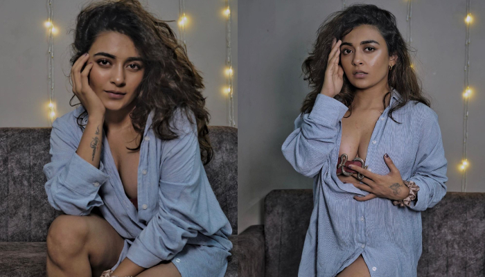 ಶರ್ಟ್ ಬಟನ್ ಬಿಚ್ಚಿದ ಜಿನಲ್ ಜೋಶಿ ಚಿತ್ರಗಳು