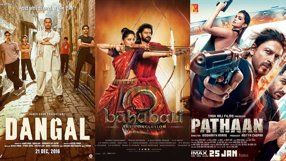 ദംഗൽ മുതൽ പത്താൻ വരെ... ഇന്ത്യൻ സിനിമയൽ ആയിരം കോടി ക്ലബിൽ കയിയ ചിത്രങ്ങൾ നോക്കാം