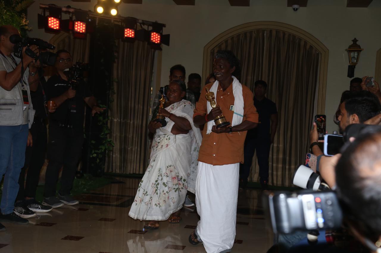 Oscar Winning Film The Elephant Whisperers Press In New Delhi