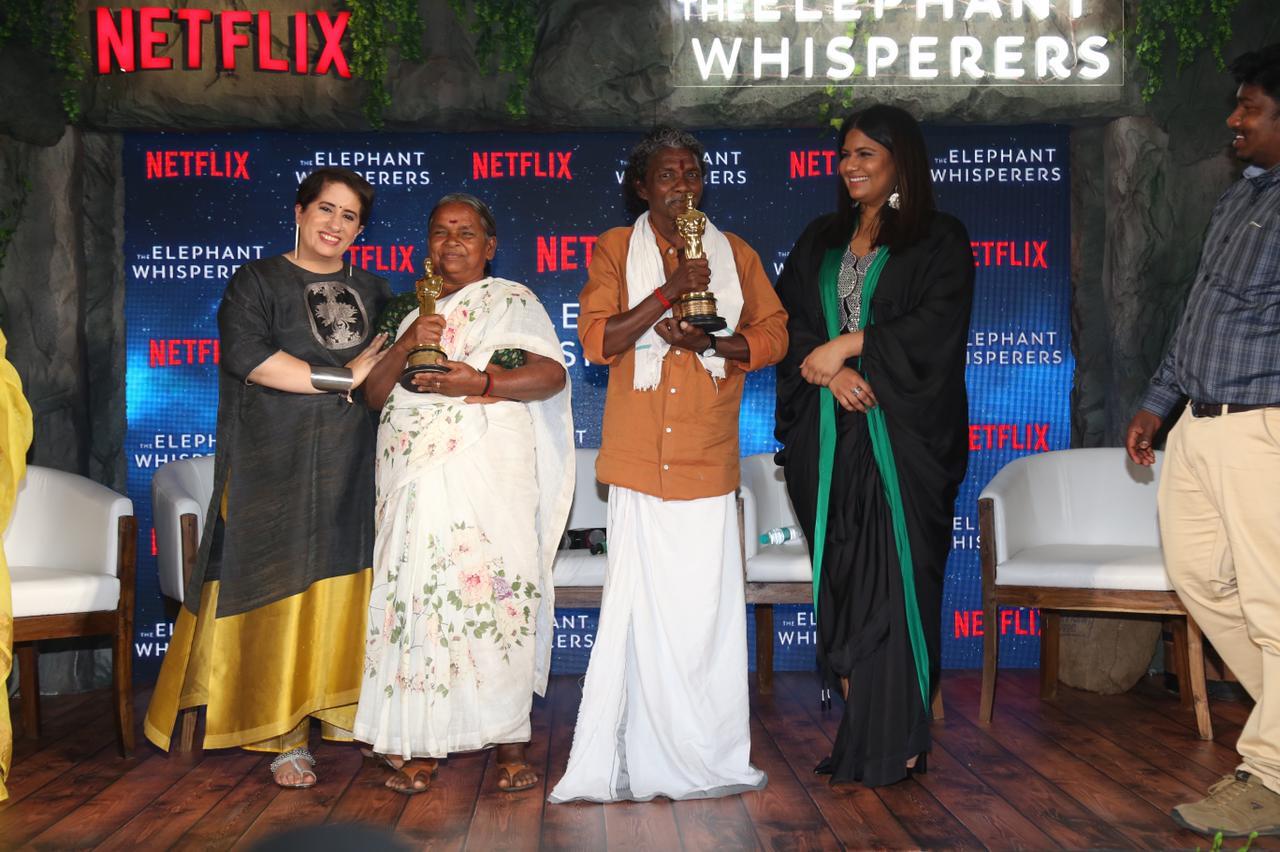 Oscar Winning Film The Elephant Whisperers Press In New Delhi