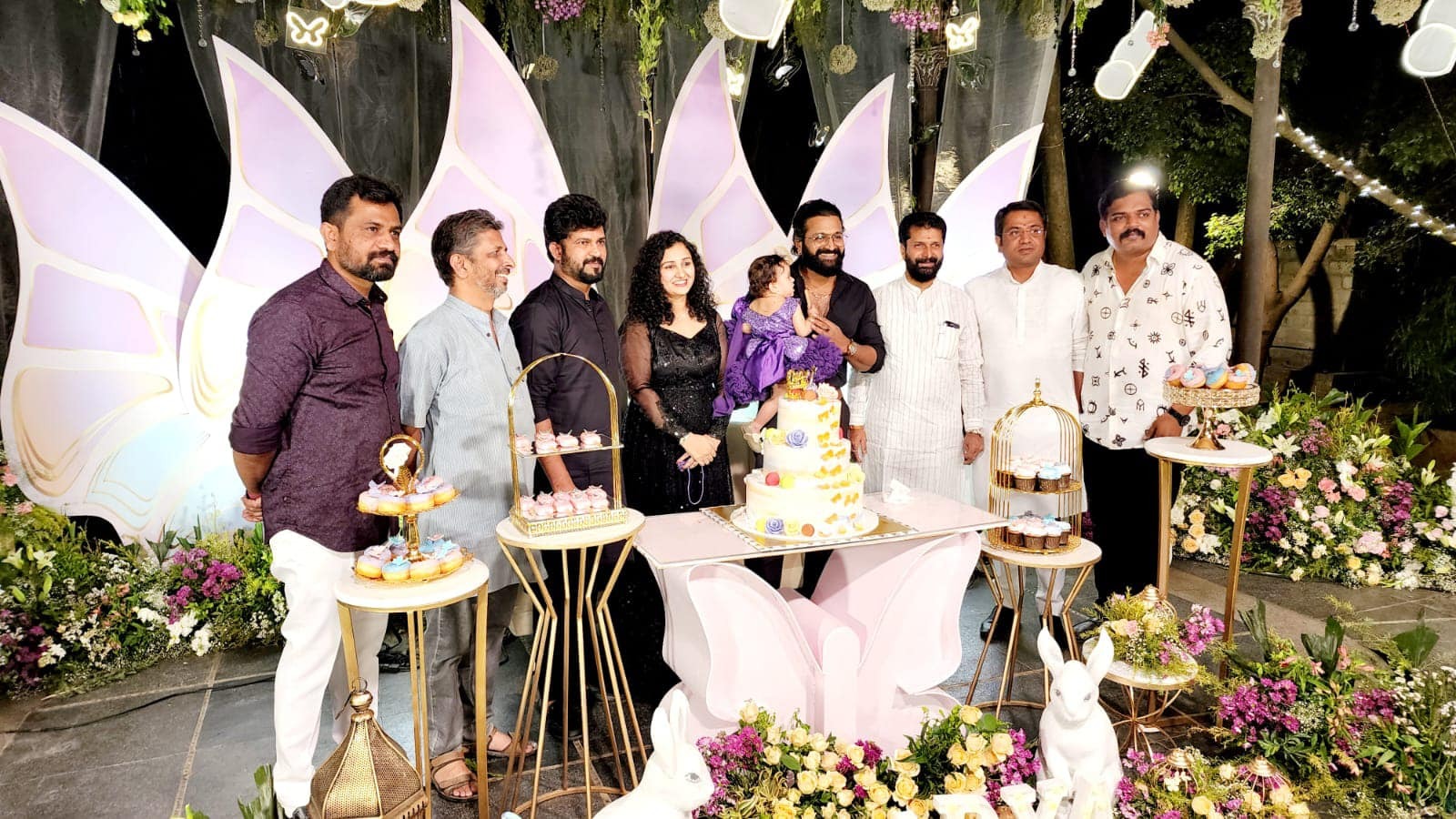 Rishab Shetty Daughter Raadya Birthday Celebration; See Pics