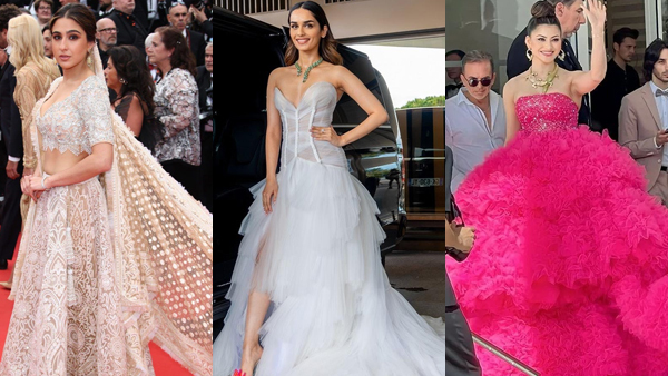 Cannes 2023: Sara Ali Khan, Manushi Chillar, and Urvashi Rautela slay their red carpet looks at Cannes