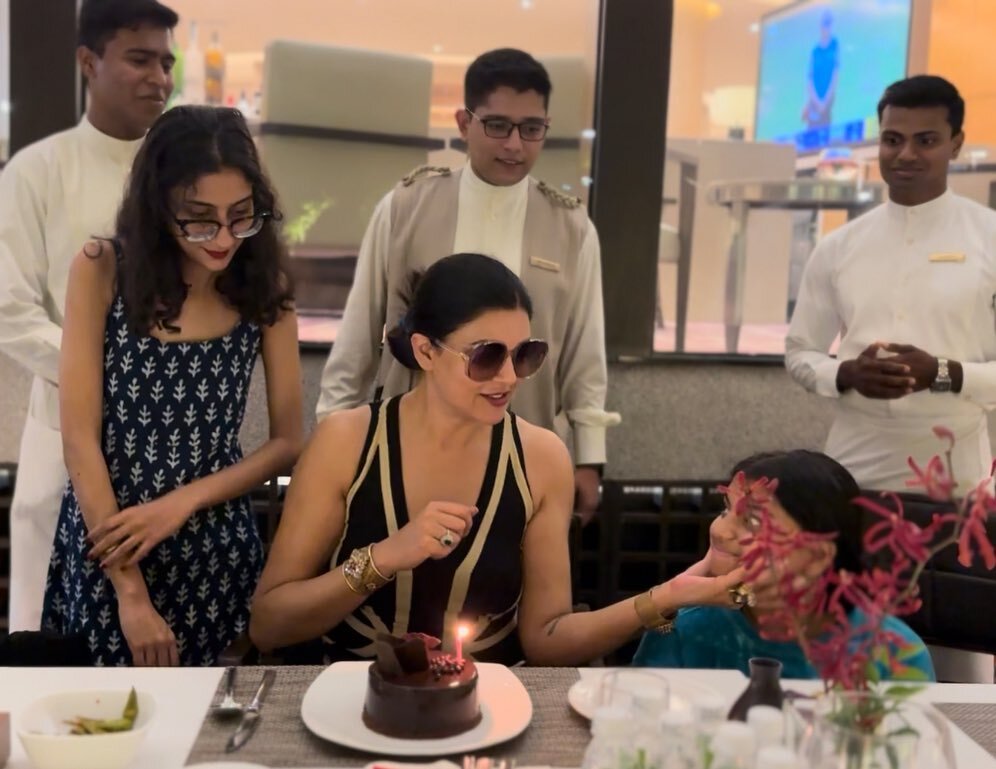InPic: Actress Sushmita Sen commemorates 29 years as Miss Universe with her daughters, enjoys the day with family