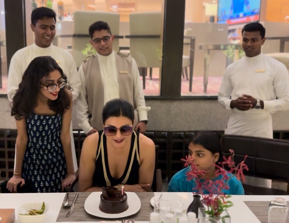InPic: Actress Sushmita Sen commemorates 29 years as Miss Universe with her daughters, enjoys the day with family
