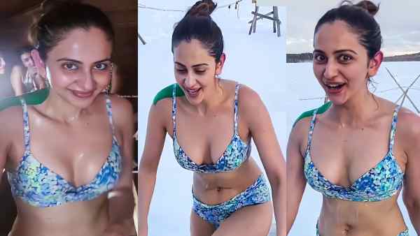 Rakul Preet Singh స్విమ్ సూట్‌లో వేడెక్కించిన రకుల్ ప్రీత్ సింగ్.. మైనస్ 15 డిగ్రీల మంచులో అర్థనగ్నంగా