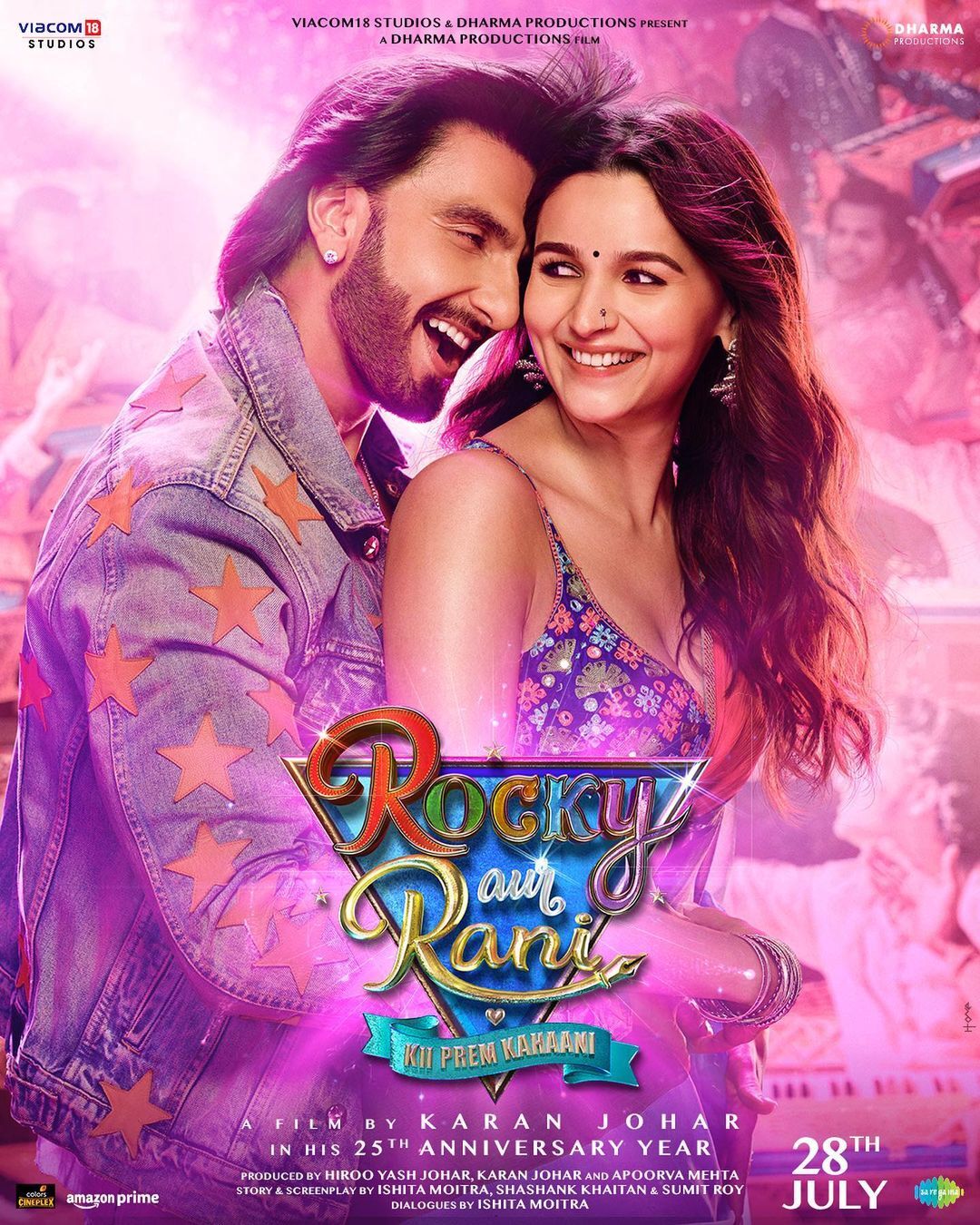 ‘Rocky aur Rani Ki Prem Kahani’ first look poster out, Ranveer sports a funky look, and Alia slays the Desi girl look