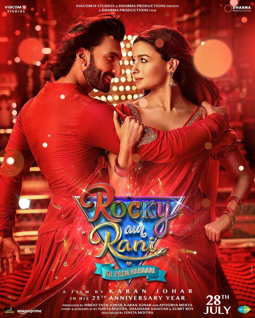 ‘Rocky aur Rani Ki Prem Kahani’ first look poster out, Ranveer sports a funky look, and Alia slays the Desi girl look
