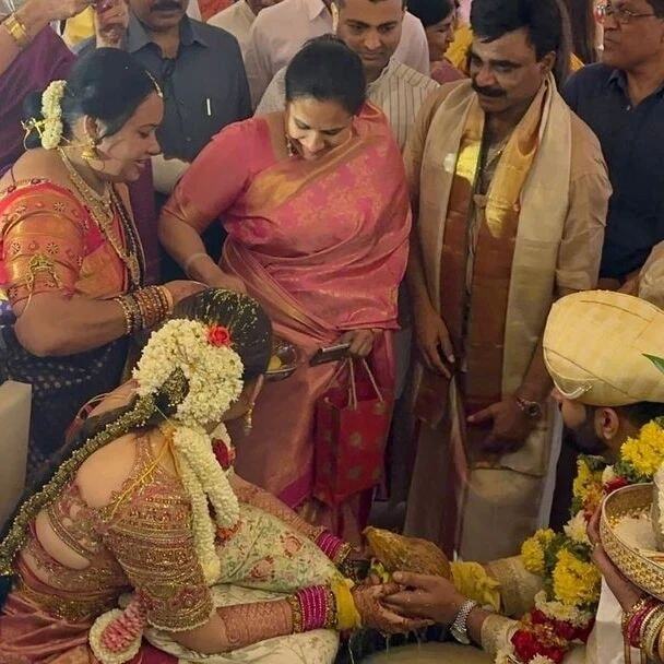 Abishek Ambareesh Tied Knot With Fashion Designer Aviva Bidapa