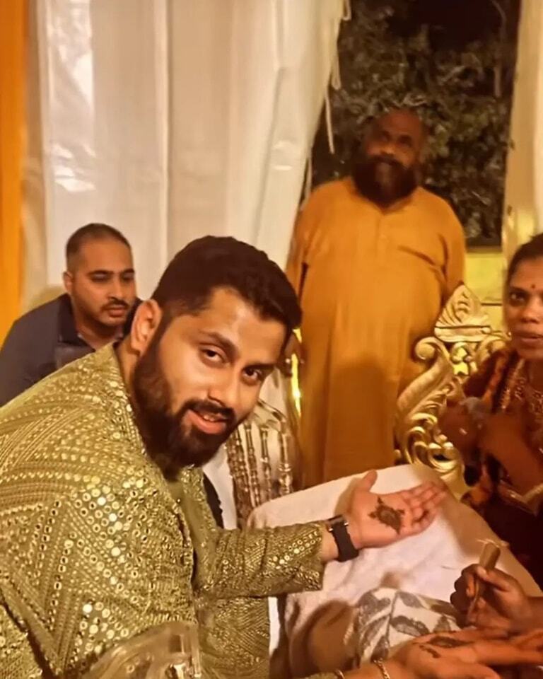 Actor Abhishek Ambareesh & Aviva Mehndi Shastra celebration; See Photos