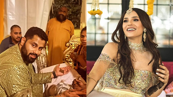 Actor Abhishek Ambareesh & Aviva Mehndi Shastra celebration; See Photos