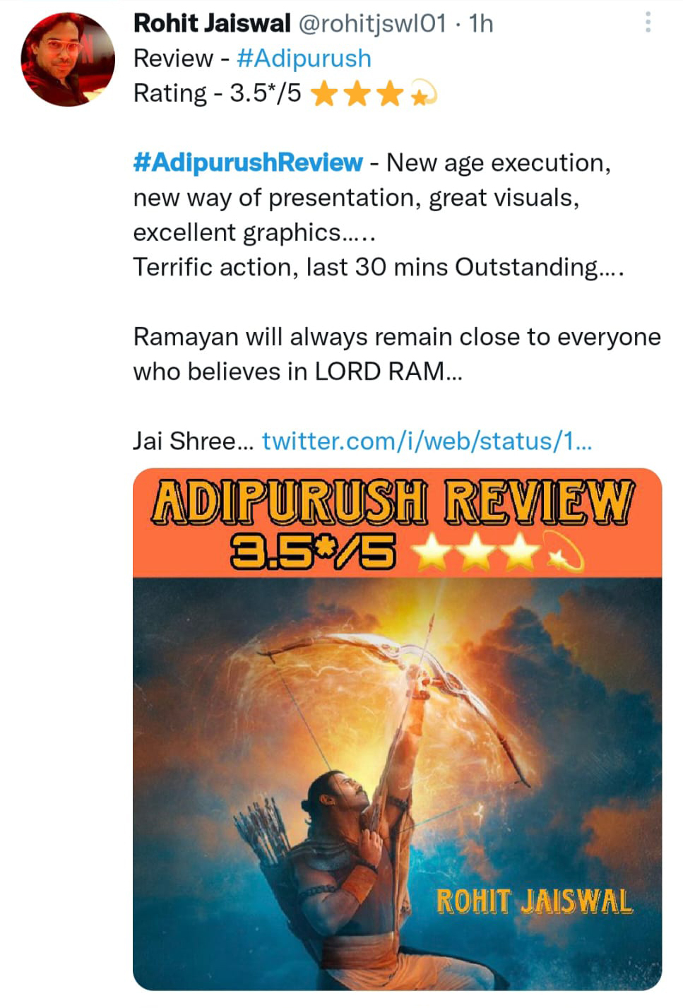 Adipurush Review: Prabhas and Kriti Sanon starrer Adipurush gets mixed reviews by the Audience