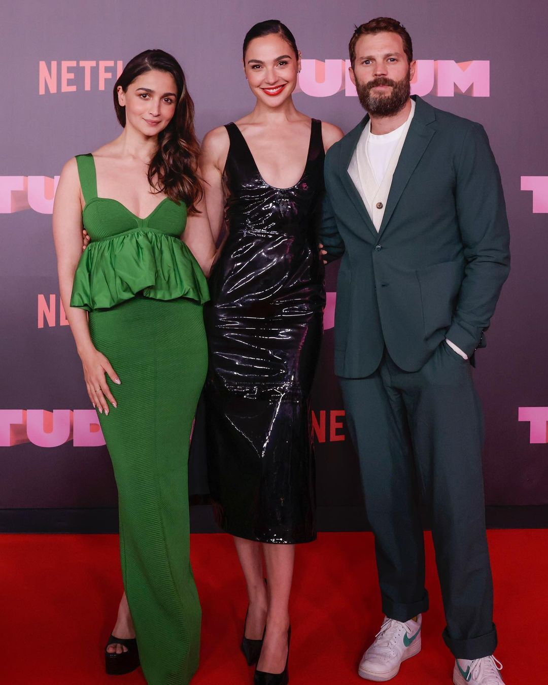 Alia Bhatt Shines in a Stunning Olive Green Form-Fitted Gown for 