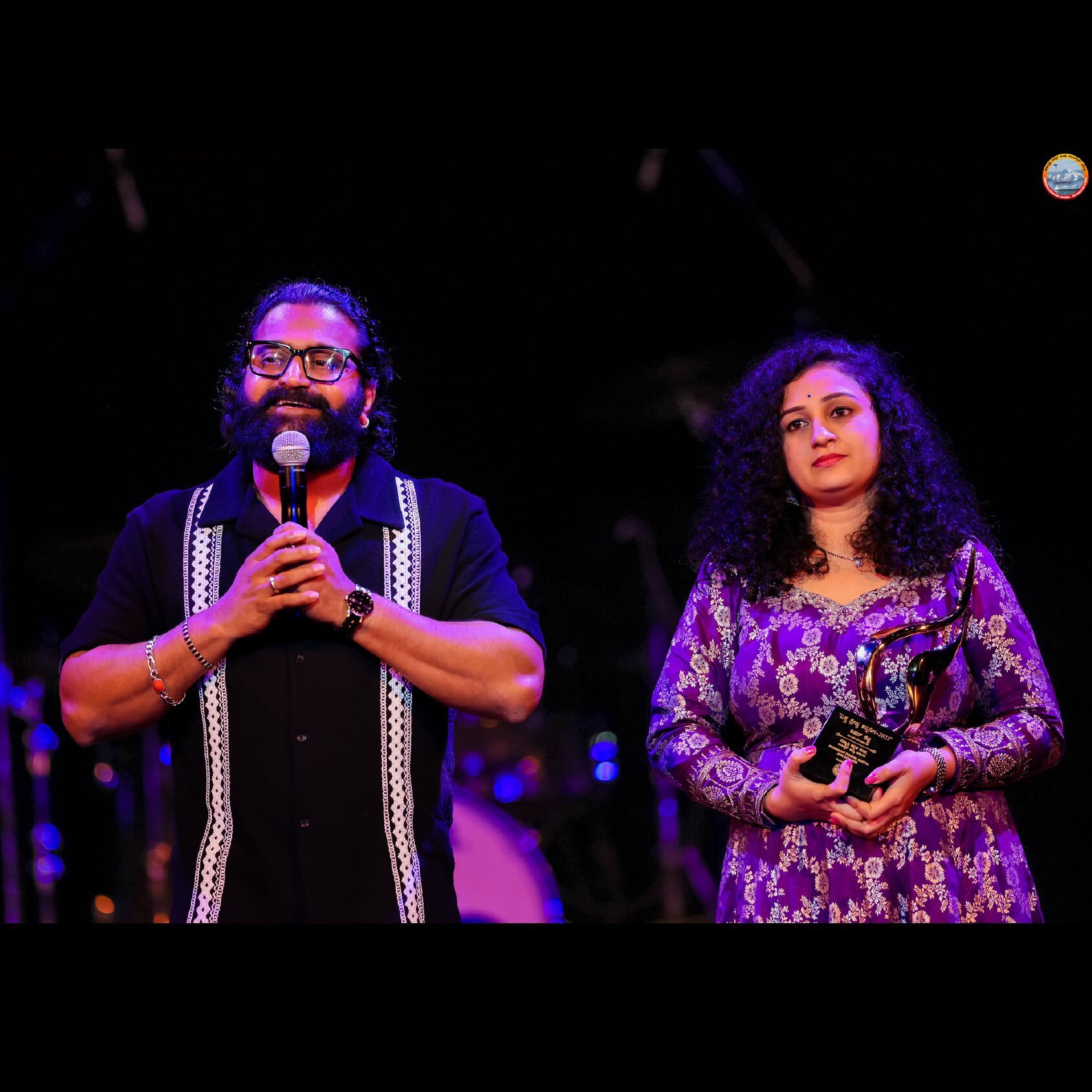 Kantara star Rishab Shetty presented with the Vishwa Shrestha Kannadiga 2023 Award in US