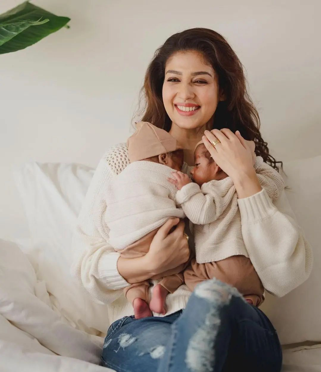 Nayanthara and Vignesh Shivan Twin Babies Cute Photoshoot : See Pics