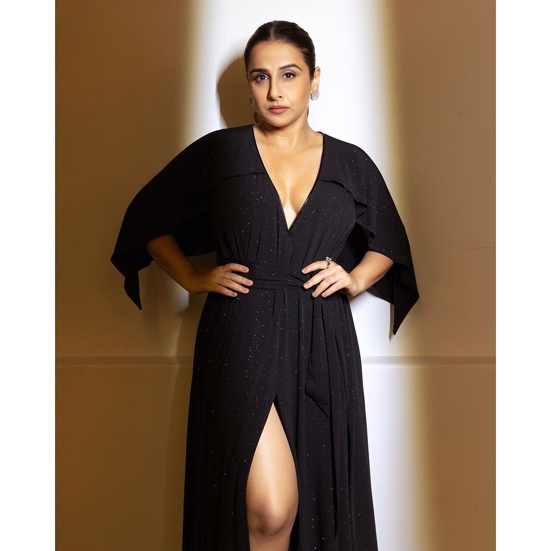 Vidya Balan Stuns in Shimmering Black Dress: A Glamorous Look Worth Noticing