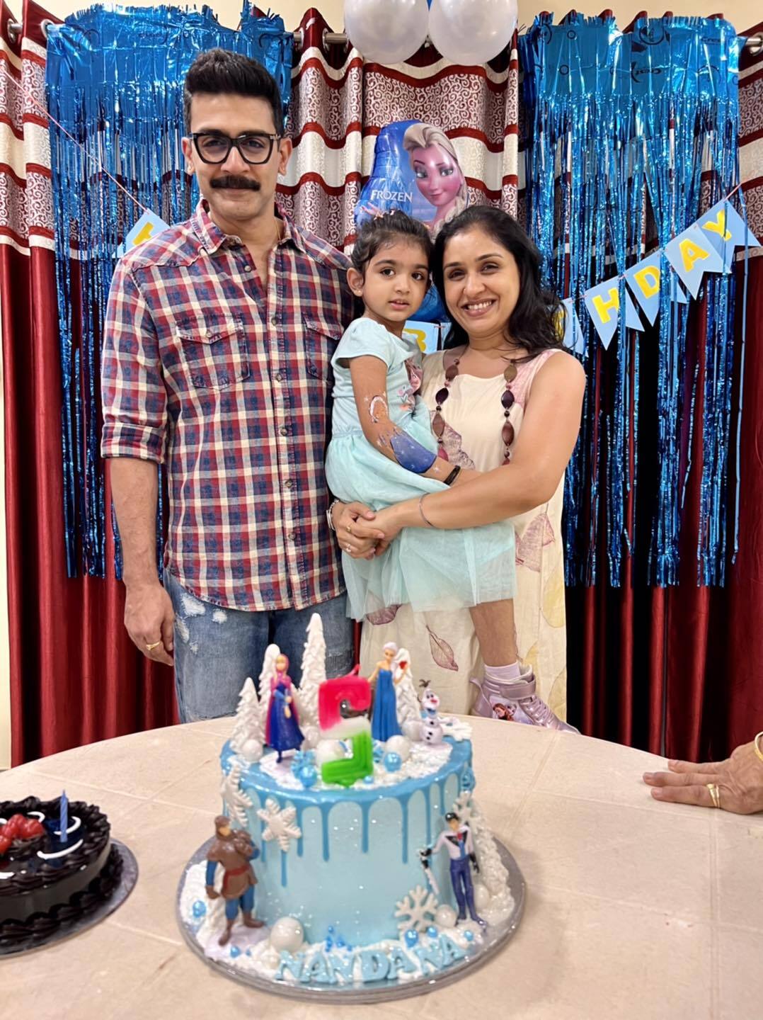 Anu Prabhakar Mukherjee Daughter Nandana 5th Birthday Celebration