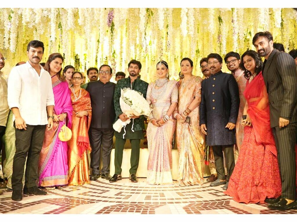 From Ram Charan to Pawan Kalyan, Celebrities Attend Brahmanandam’s Son’s Lavish Wedding Reception