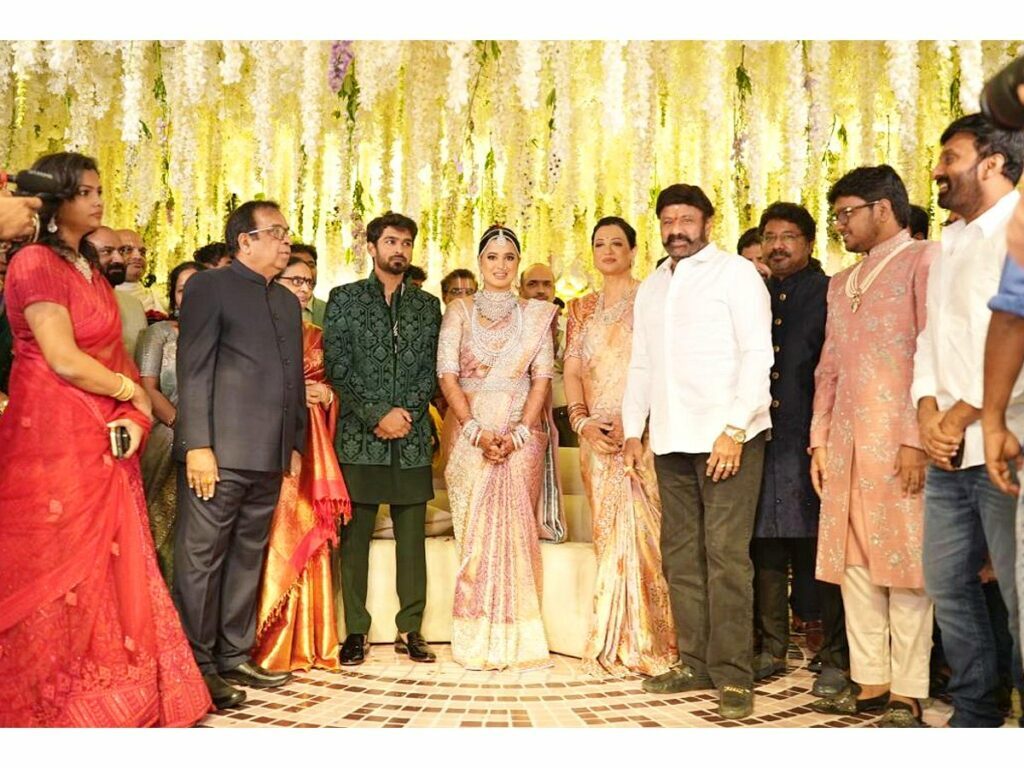 From Ram Charan to Pawan Kalyan, Celebrities Attend Brahmanandam’s Son’s Lavish Wedding Reception