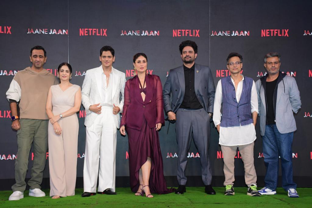 Kareena Kapoor Khan, Vijay Varma, Jaideep Ahlawat at the Jaane Jaan trailer launch