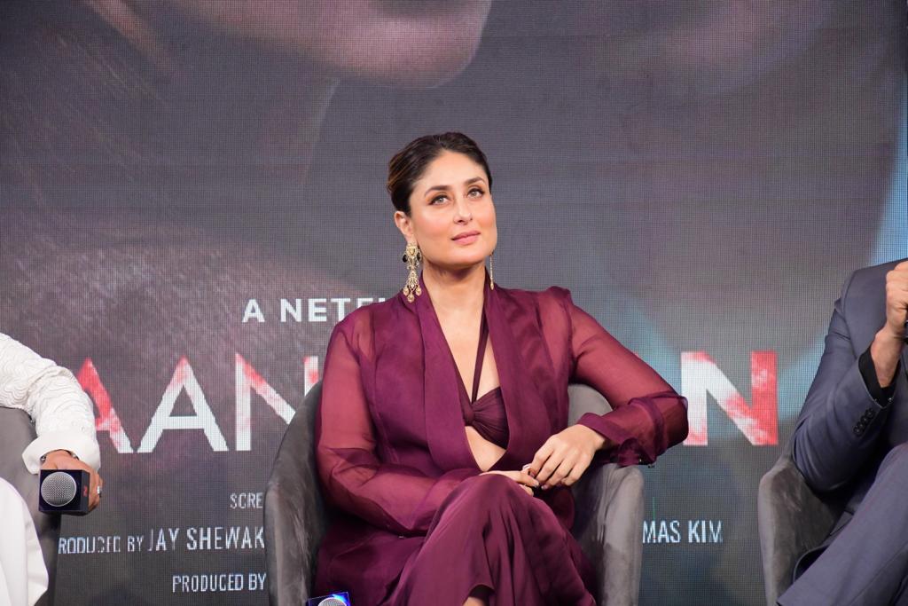 Kareena Kapoor Khan, Vijay Varma, Jaideep Ahlawat at the Jaane Jaan trailer launch