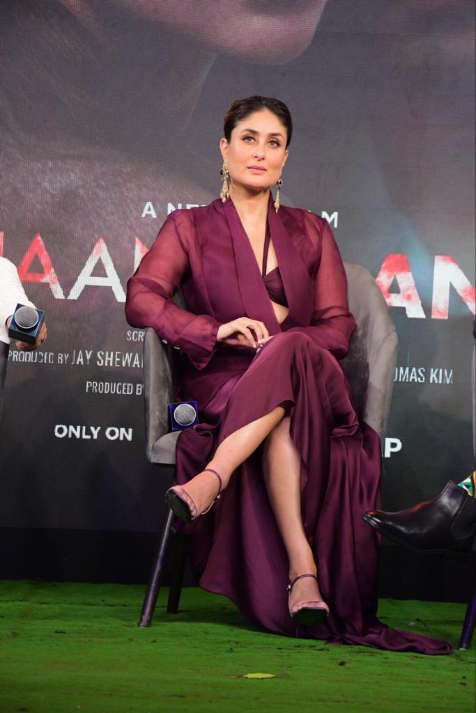 Kareena Kapoor Khan, Vijay Varma, Jaideep Ahlawat at the Jaane Jaan trailer launch