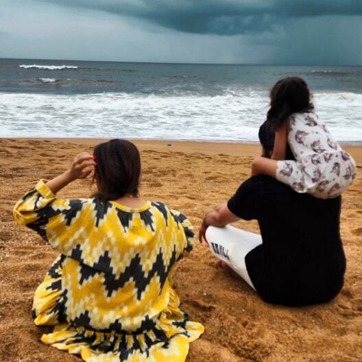 Rocking Star Yash And Radhika Pandit With Their Kids Enjoy Beach Vacation; See Pics