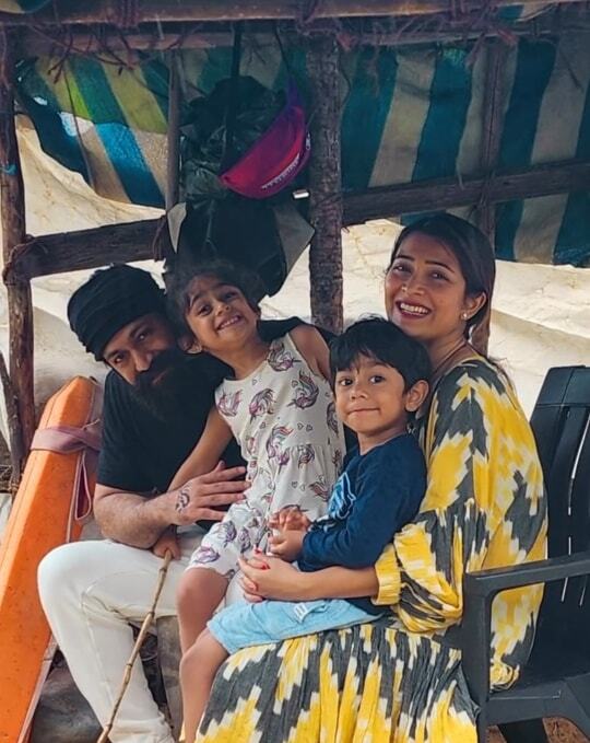 Rocking Star Yash And Radhika Pandit With Their Kids Enjoy Beach Vacation; See Pics