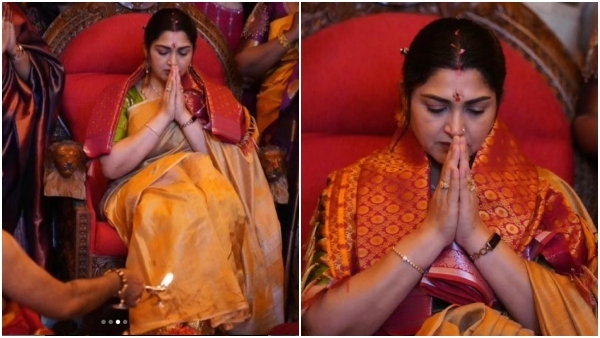 ಕೇರಳದ ದೇವಸ್ಥಾನದಲ್ಲಿ ಖುಷ್ಬೂಗೆ ನಾರಿ ಪೂಜೆ ಫೋಟೊ ವೈರಲ್