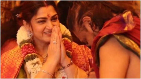 ಕೇರಳದ ದೇವಸ್ಥಾನದಲ್ಲಿ ಖುಷ್ಬೂಗೆ ನಾರಿ ಪೂಜೆ ಫೋಟೊ ವೈರಲ್
