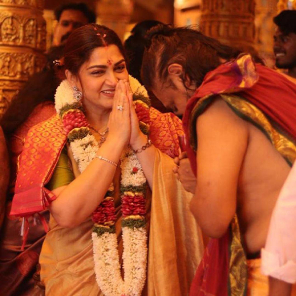 Actress Kushboo Sundar Selected for Nari Puja in Kerala, Photos Go Viral