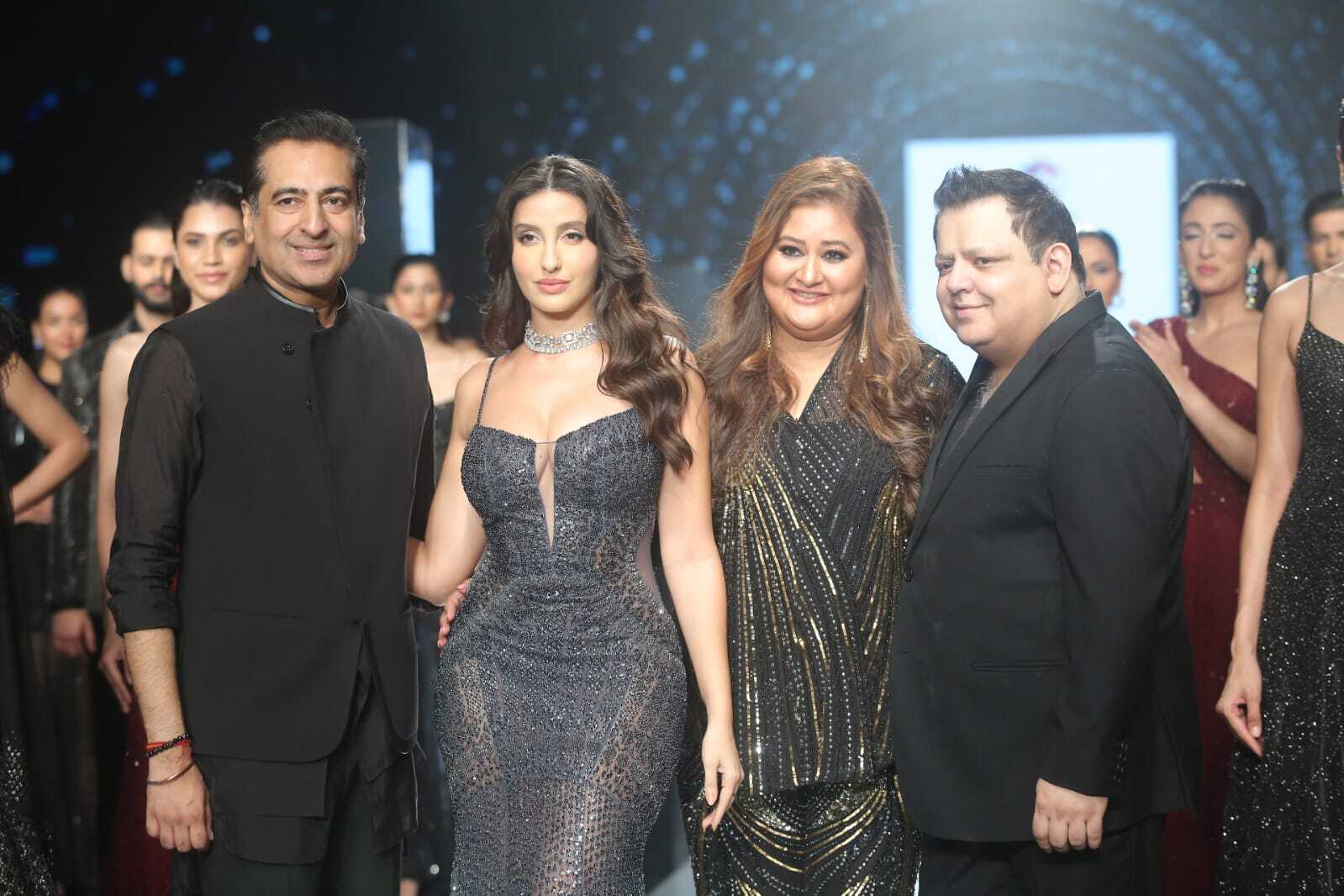 Bombay Times Fashion Week 2023: Nora Fatehi Sizzles in Plunging Gown, Sets the Ramp Ablaze at Fashion Show